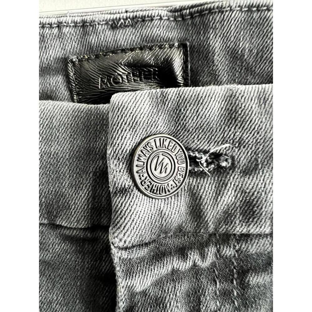 MOTHER Jeans High Waisted Looker - Sexy Just Walked Into Town Sz 29 Faded Blk Wm - Picture 4 of 9